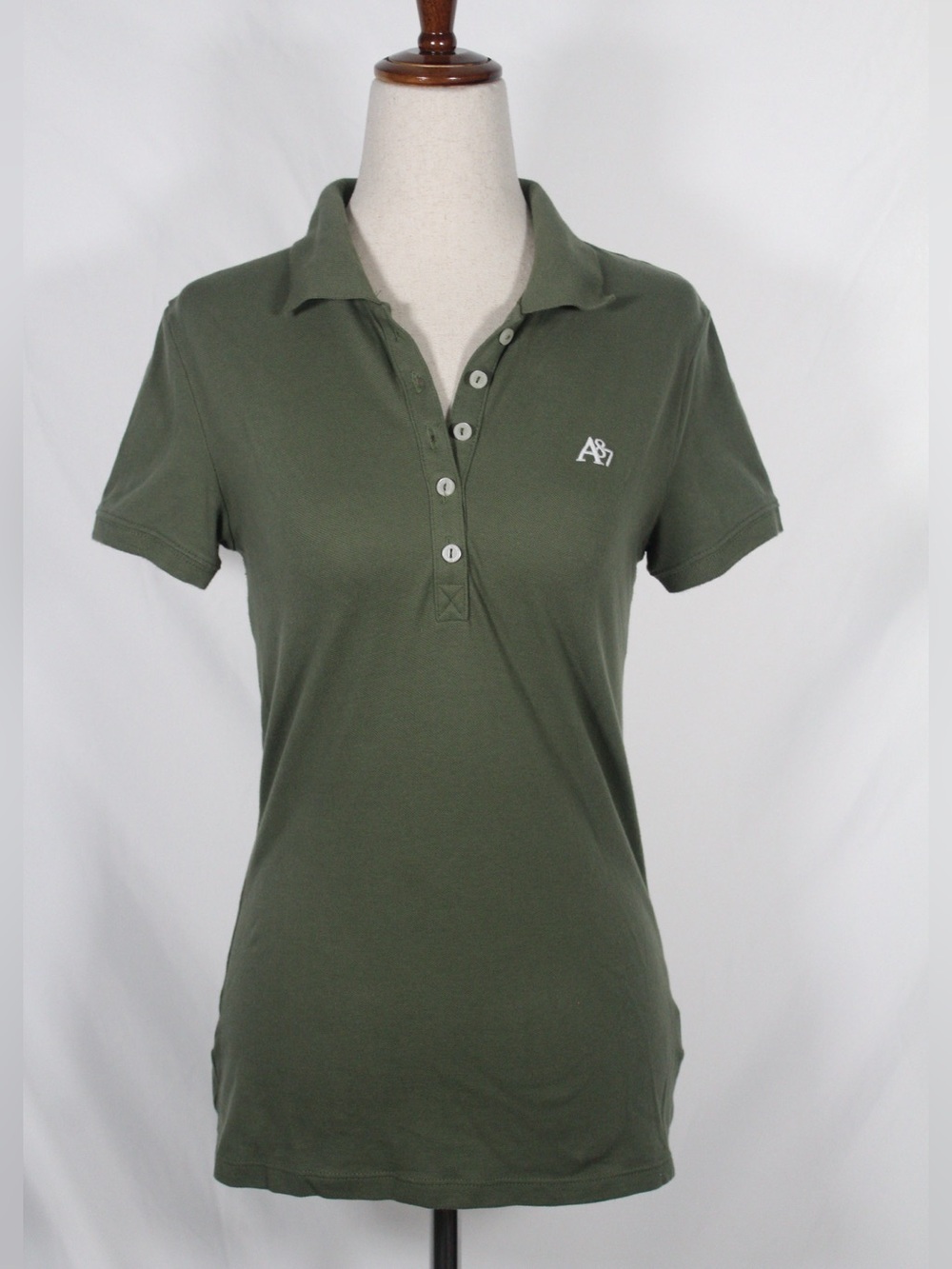 y2k vibes Aeropostale Olive Green Short Sleeve Polo Top